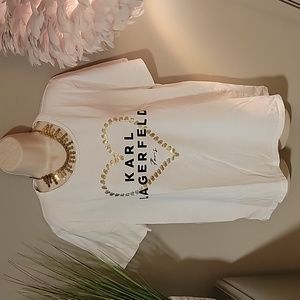 Karl Lagerfield Tee with Necklace